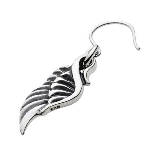 すがすがしいクリアブルーのブルートパーズがゆれるピアスK10YG