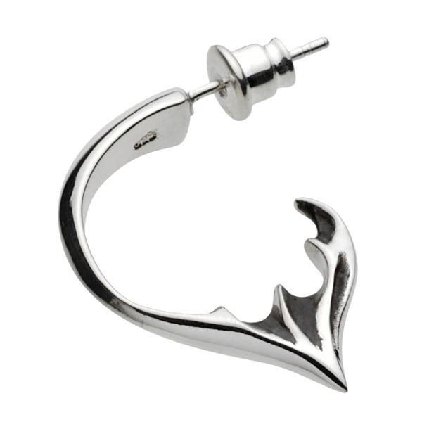 シルバーピアス メンズ  デビル 悪魔 ウイング シルバー925 silver925 スタッド ピア...