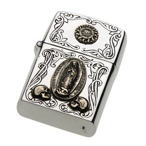 シルバーオイルライター シルバー925 silver925 メキシカン マリア ZIPPO s0033｜e-standard