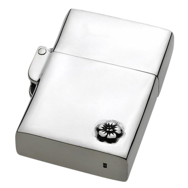 シルバーオイルライター シルバー925 silver925 純銀 桜シンプル ZIPPO s0059