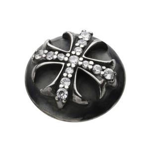 【シルバー925】クロス コンチョ ボタンM ハンドメイド コンチョ シルバー925 ネジ式 パーツ ボタン カスタム 財布