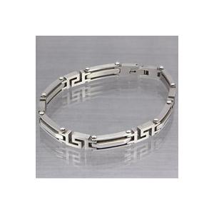 ブレスレット メンズ ジオメトリック パターン ステンレスブレスレット メンズ ステンレスアクセサリー fb6018