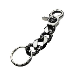 シルバークロスチャーム　キーリング クロス キーリング [z038] | キーチェーン、キーリングなど