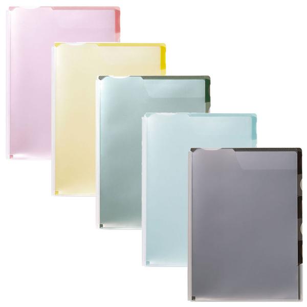 キングジム  カラーセレクション スーパーハードホルダー A4サイズ マチ付5山インデックス（CN7...