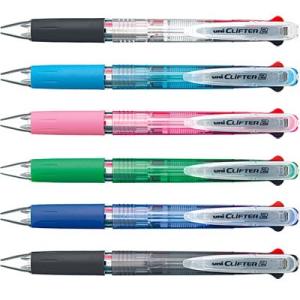 クリフター 三菱鉛筆 油性ボールペン 3色ボールペン 透明 SE3304.T 0.7