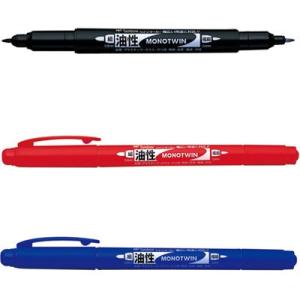 トンボ鉛筆 油性マーカー モノツイン極細E 細字/極細（OS-TME）【TOMBOW 油性マーキングペン】