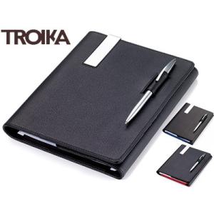 トロイカ TROIKA / レザー手帳カバー ノートカバー（A5サイズ・観音開き）スリムボールペン付き（BOK5）｜e-stationery-fujioka
