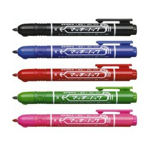 マッキー ゼブラ 油性マーカー マッキーノック 太字 P-YYSB6 全3色 1本