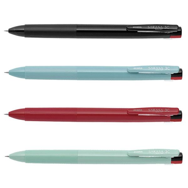 ゼブラ 3色ジェルボールペン サラサクリップ3C 0.4mm（J3JS5）【ZEBRA SARASA...