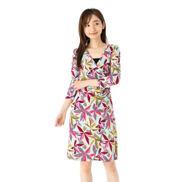 フィフィーユ(FIFILLES)ワンピース T1 T2 T3 T4サイズ ７分袖 膝丈ワンピース カ...