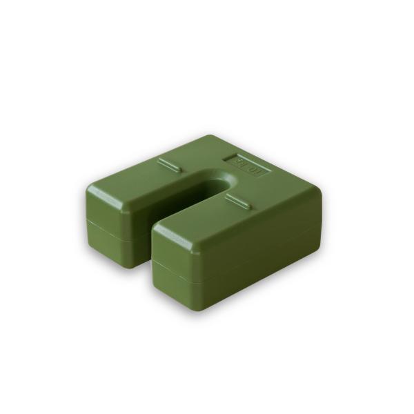 重り U型ベースウエイト 物干し台 看板 のぼり旗 テント 転倒防止 10kg カーキ BW-KHA