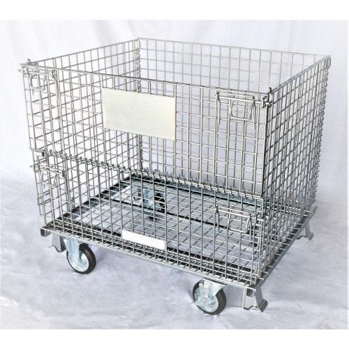 メッシュパレット　キャスター付き　約L80×W100×H85cm　HPC-1080-CP