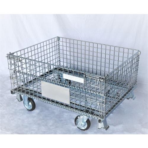 メッシュパレット　キャスター付き　約L80×W100×H51cm　HPC-1080H-CP