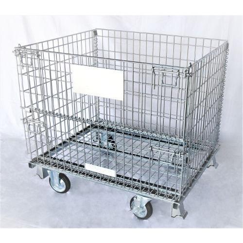 メッシュパレット　キャスター付き　約L80×W100×H85cm　HPC-1080L-CP