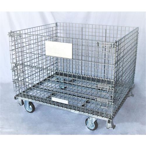 メッシュパレット　キャスター付き　約L100×W120×H90cm　HPC-1210-CP