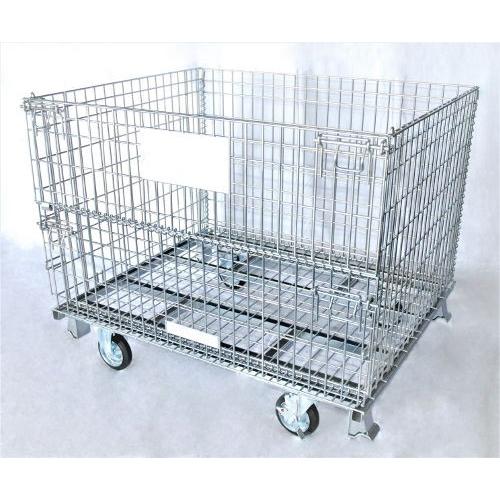 メッシュパレット　キャスター付き　約L100×W120×H90cm　HPC-1210L-CP