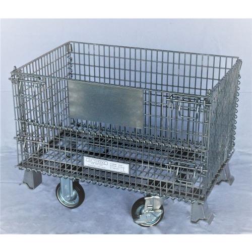 メッシュパレット　キャスター付き　約L50×W80×H54cm   HPC-805-CP