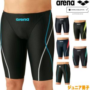 競泳水着 ジュニア男子 アリーナ 子供 fina承認 ARENA ハーフスパッツ AQUA STRIPE-D ARN-2052MJ