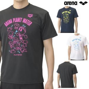 アリーナ ARENA Tシャツ アリーナ君 限定モデル 半袖 ユニセックス メンズ レディース スポーツアパレル トレーニング 水泳 ARN-STB01｜e-stroke