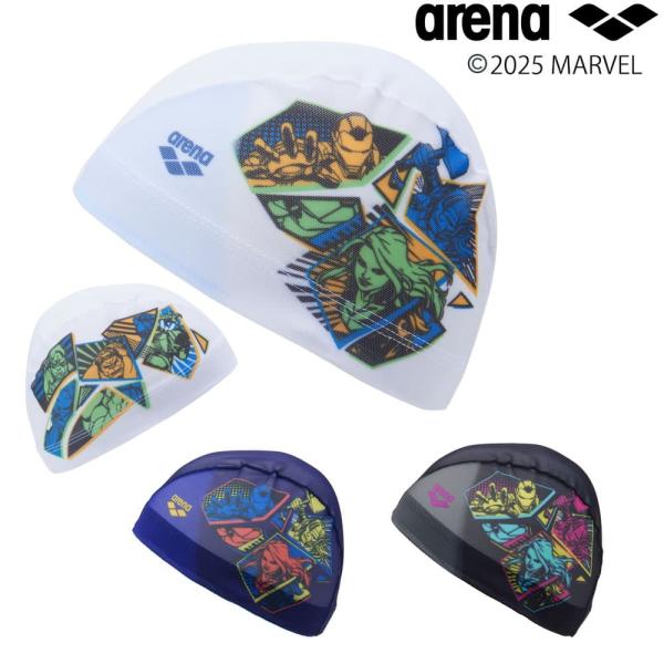 アリーナ ARENA 水泳 メッシュキャップ MARVEL マーベル スイムキャップ 水泳帽 水泳小...