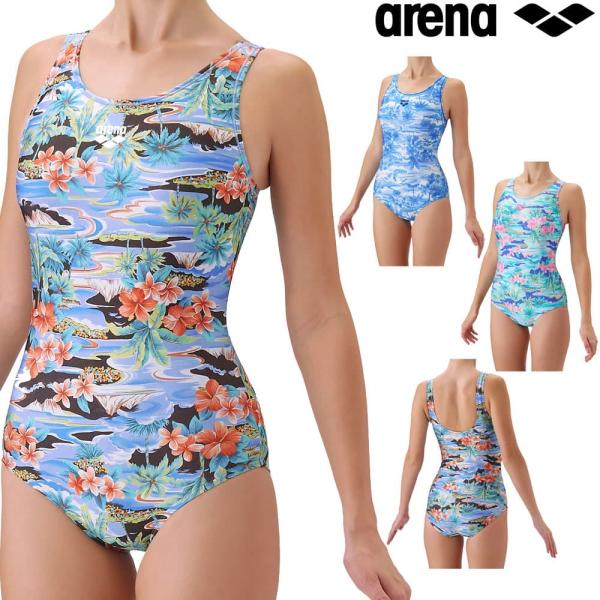 アリーナ ARENA フィットネス水着 レディース フィットネスワンピース Uバック 差し込みパッド...