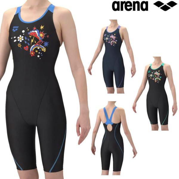 ARENA フィットネス水着 レディース AQUA EXA ダブルエステルWR VIBRANT WE...
