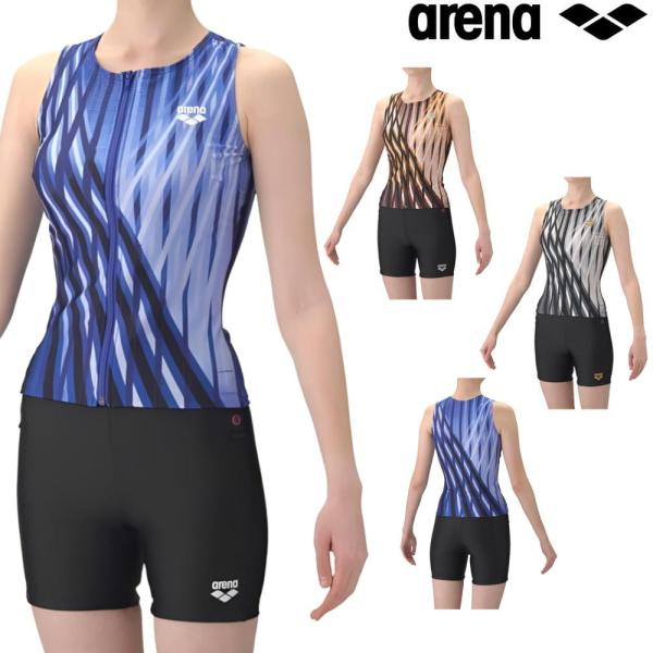 アリーナ ARENA フィットネス水着 レディース ダブルエステル フィットネスセパレート カバーバ...