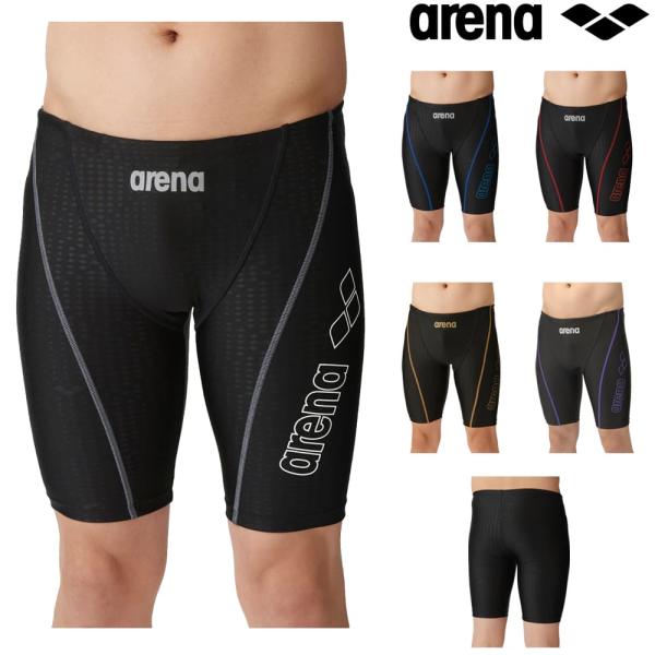 アリーナ ARENA フィットネス水着 メンズ スパッツ ハーフレッグ AQUA EXA ジオダイヤ...