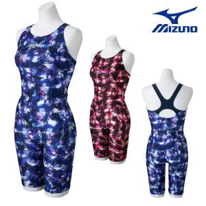 ミズノ MIZUNO フィットネス水着 レディース Stroke ONE オールインワン パッド付き 2025年秋冬モデル N2JGC810