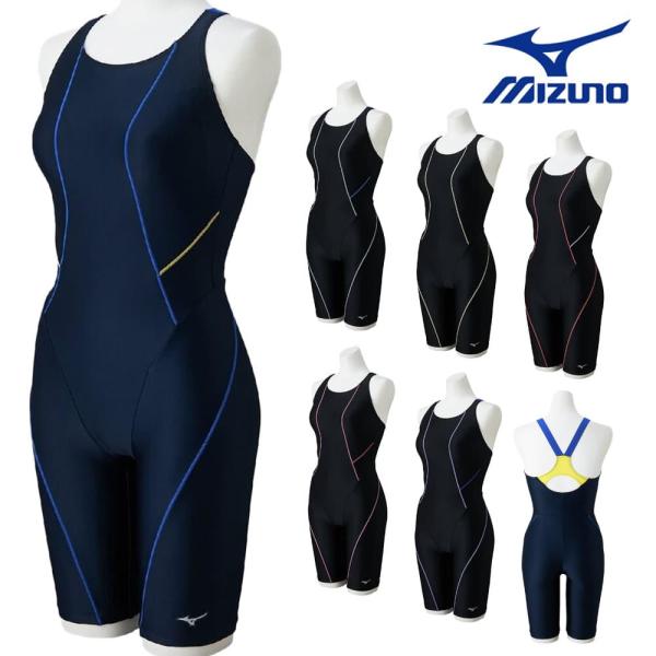 ミズノ MIZUNO フィットネス水着 レディース Stroke ONEオールインワン パッド付き ...