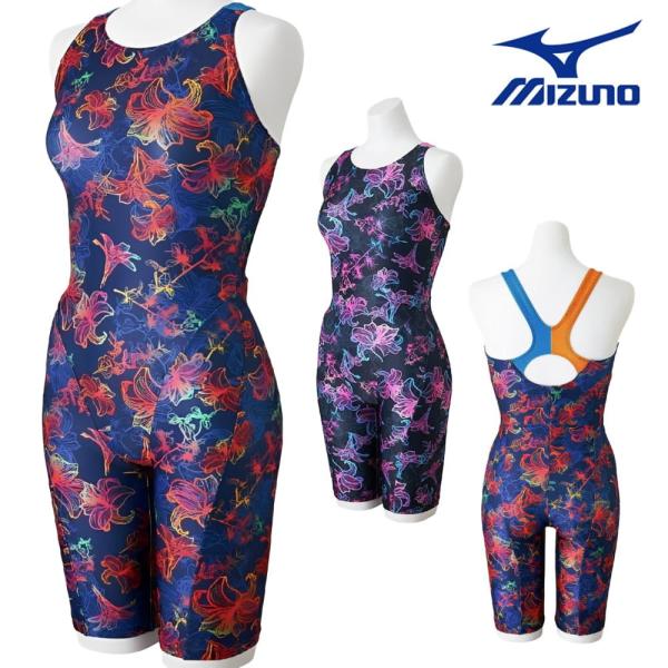 ミズノ MIZUNO フィットネス水着 レディース Stroke ONEオールインワン パッド付き ...