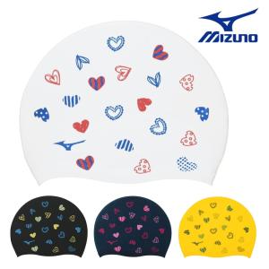 ミズノ MIZUNO 水泳 シリコーンキャップ スイムキャップ 水泳小物 ハート 2026年春夏モデル N2JWD044