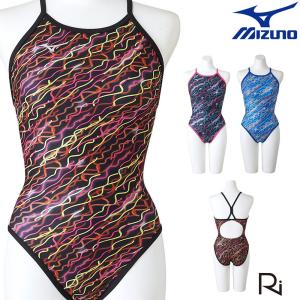 ミズノ MIZUNO 競泳水着 レディース 練習用 ミディアムカット EXER SUITS U-Fit Ri Collection 池江璃花子 競泳練習水着 2022年秋冬モデル N2MA2769