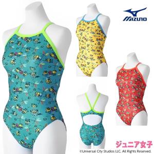 新品 MIZUNO 競泳水着 2024秋冬 ストロークワン パッド付 L MIZUNO 競泳水着 ジュニア女子 練習用 ミズノ ミディアムカット