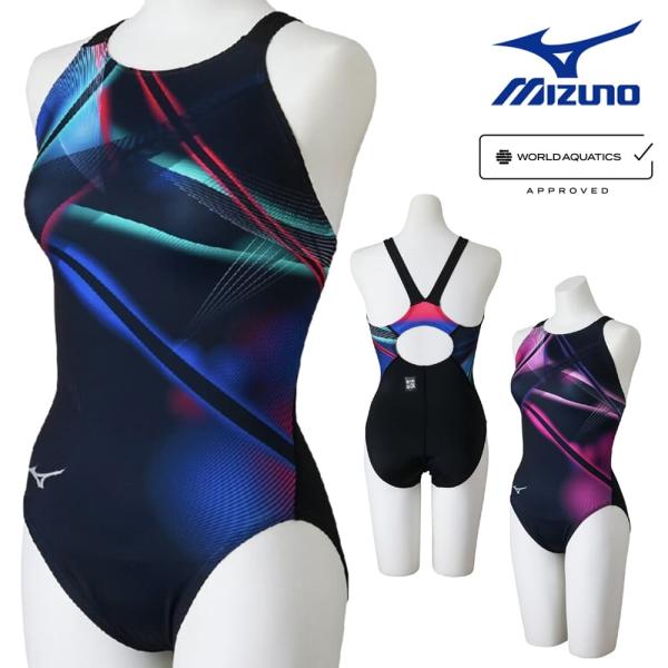 ミズノ MIZUNO 競泳水着 レディース WA承認モデル ST Graphic ローカット 202...