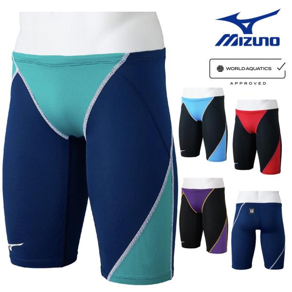 ミズノ MIZUNO 競泳水着 メンズ WA承認モデル GX・SONIC STREAM ハーフスパッ...
