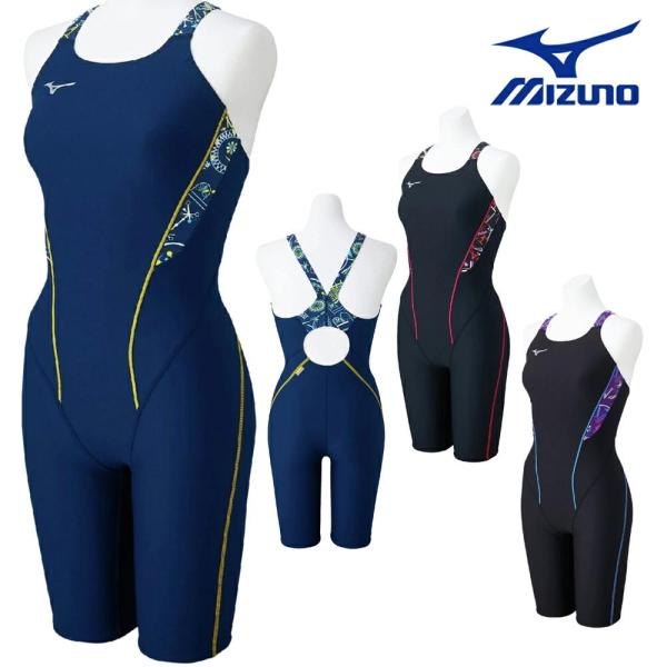 ミズノ MIZUNO 競泳水着 練習用水着 レディース エクサースーツ ハーフスーツ オールインワン...