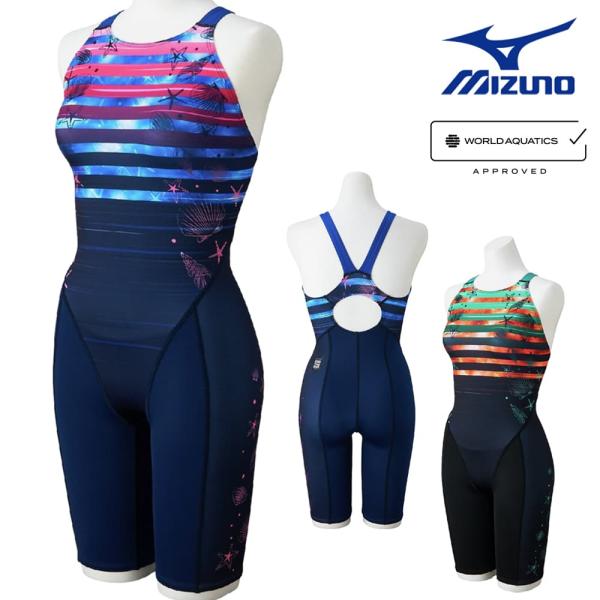 ミズノ MIZUNO 競泳水着 レディース WA承認モデル ST Graphic ハーフスーツ マス...