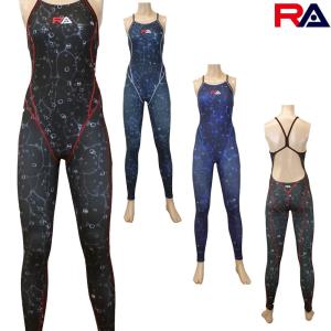 アールエー RA 競泳水着 レディース 練習用 WATER SPORTS DEEP OCEAN OXYGEN X-BACK フルスパッツ(ロング) 競泳練習水着 2024年春夏モデル RA124-LSOXYG｜e-stroke