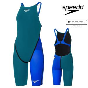 スピード SPEEDO 競泳水着 レディース WA承認モデル Fastskin Pro3 ファストスキンプロ3 オープンバックニースキン SCW12101F fina マーク  あり｜ヒカリスポーツ NEXT Yahoo!店