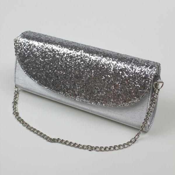 パーティーバック　ラメラメゴージャスクラッチ　黒　シルバー　ゴールド　結婚式・２次会に