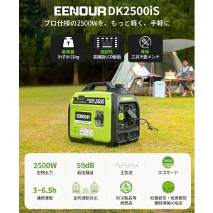EENOUR インバーター発電機 2.5kVA...の詳細画像2