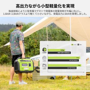 EENOUR インバーター発電機 2.5kVA...の詳細画像3