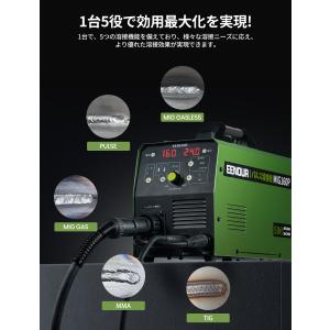 1台5役 半自動溶接機 パルス溶接機 100V...の詳細画像2