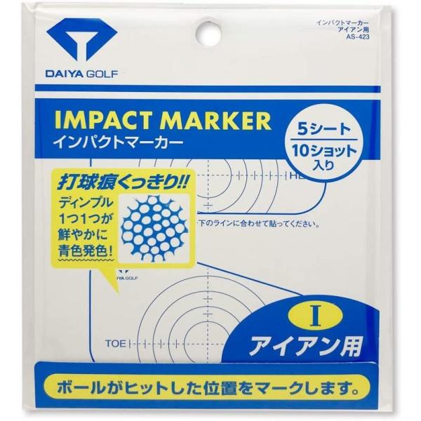DAIYA ダイヤゴルフ インパクトマーカー アイアン用 AS-423 ショット確認シート マーク ...
