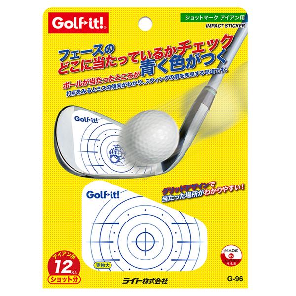 LITE ライト ショットマーク アイアン用 G-96 ゴルフ ボール 打つ位置 インパクト マーク...