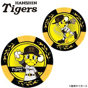 阪神タイガース ゴルフチップマーカー トラッキー イエロー MK0474 送料無料 ゴルフマーカー プロ野球 キャラクター トラ 虎 HTCゴルフ ホクシン交易｜e-TEE