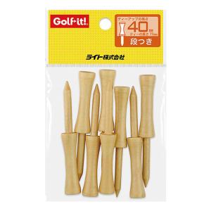 LITE ライト ウッドティー 段付き 75 T-178 ゴルフ ラウンド用品 段付きロングティー 全長75mm 段高40mm