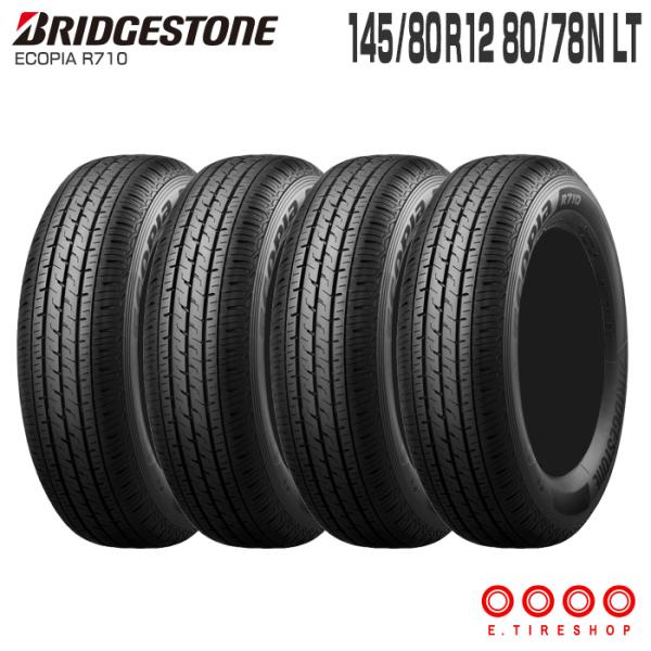 (4本セット) エコピア R710 145/80R12 80/78N LT 12インチ サマータイヤ...