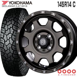 カスタマイズ専用 ジオランダー X-AT G016 145R14C 85/83 XR-910K 14&#215;4.5 マットブロンズ ピアスポリッシュ MBR/PP 4本ホイールセット ヨコハマ 軽トラ 軽バン